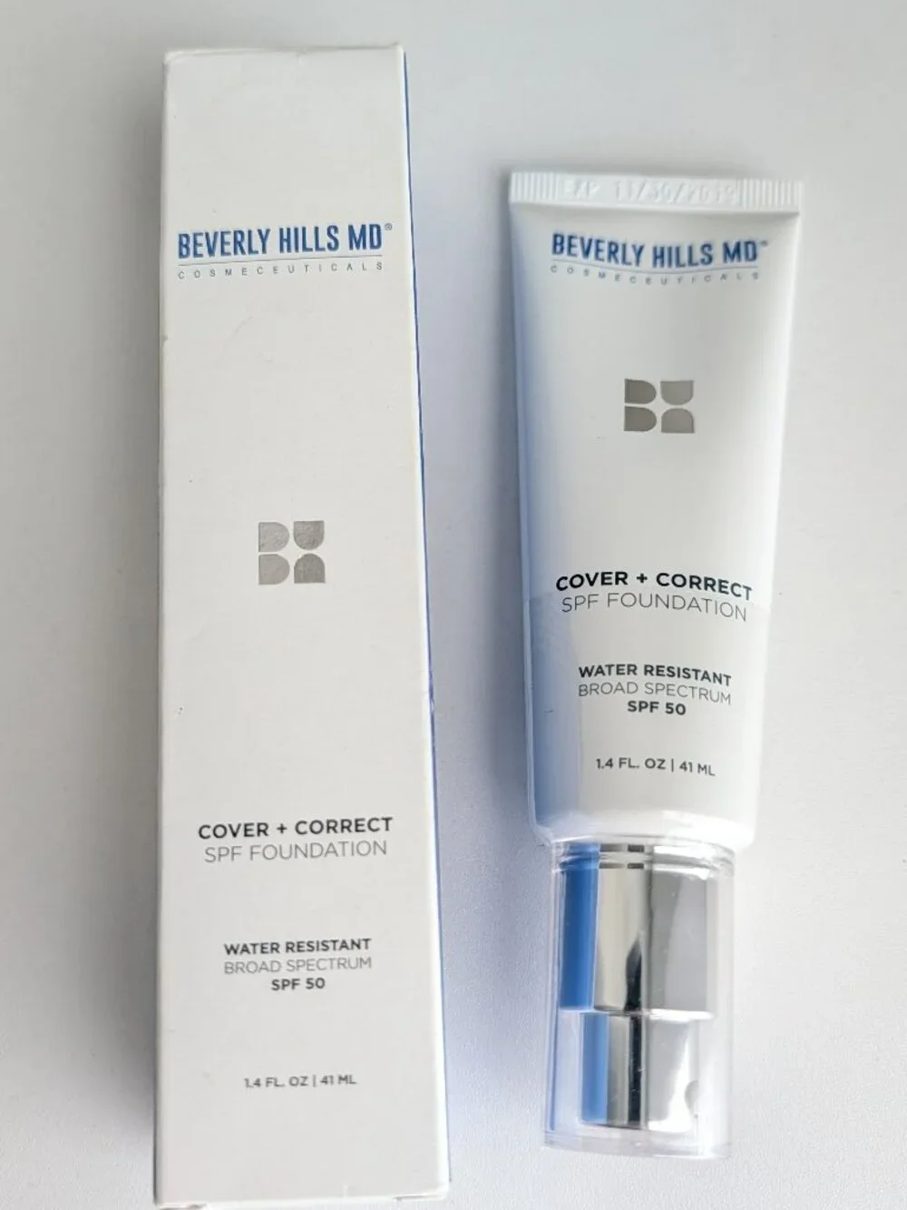 Beverly Hills MD Cover +Correct Foundation TAN SPF 50 Full Coverage SEALED HTF